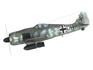 focke wulf - fw190 f8 - e8 dh 3D 模型