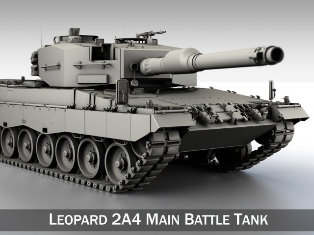 leopard 2a4 mbt Modèle 3D .c4d .max .obj .3ds .fbx .stl .blend 