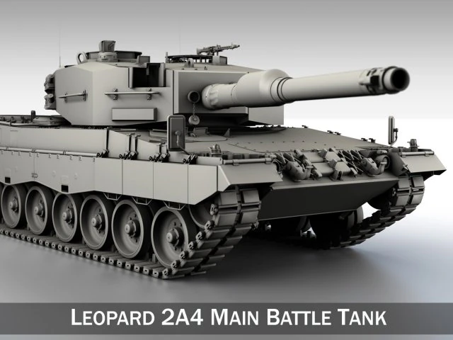leopardo 2a4 mbt Modelo 3D .c4d .max .obj .3ds .fbx .stl .blend 