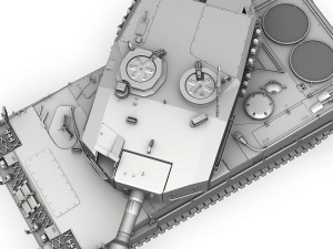 leopard 2a4 mbt Modèle 3D