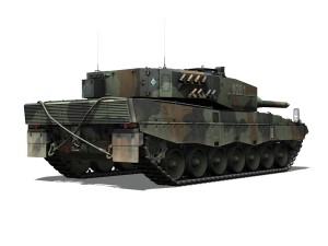 leopard 2a4 mbt polish army 3D Model