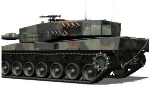 leopard 2a4 mbt polish army 3D Model