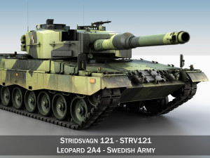 stridsvagn 121 - swedish army 3D Model