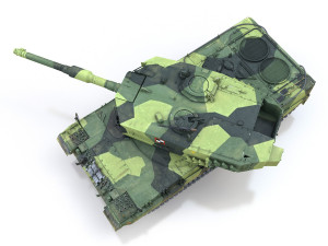 stridsvagn 121 - swedish army Modèle 3D