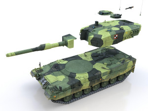 stridsvagn 121 - swedish army Modèle 3D