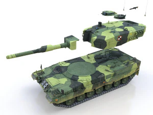 stridsvagn 121 - swedish army 3D Model