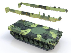 stridsvagn 121 - swedish army 3D Model