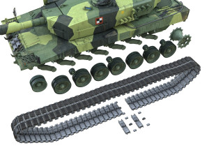 stridsvagn 121 - swedish army Modèle 3D