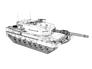 stridsvagn 121 - swedish army Modèle 3D