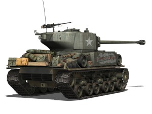 m4a3e8 hvss sherman thunderbolt vii 3D Model