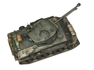 m4a3e8 hvss sherman thunderbolt vii 3D Model