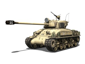 m51 israel super sherman - 21 3D 模型