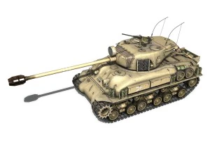 m51 israel super sherman - 21 3D Model
