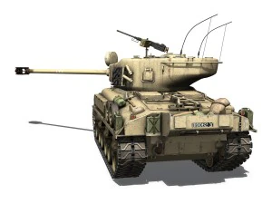 m51 israel super sherman - 21 3D Model