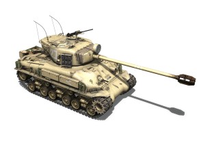 m51 israel super sherman - 21 3D 模型
