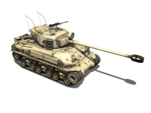 m51 israel super sherman - 21 3D Model