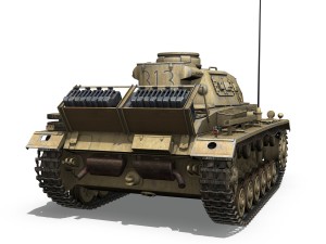 pzkpfw iii ausf g dak 313 3D Model