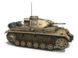 pzkpfw iii ausf g dak 313 3D Model