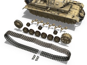 pzkpfw iii ausf g dak 313 3D Model