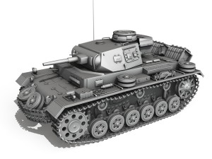 pzkpfw iii ausf g dak 313 3D Model