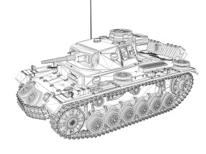 pzkpfw iii ausf g dak 313 3D Model