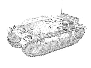 stug iii sturmgeschutz iii ausf b 3Dモデル