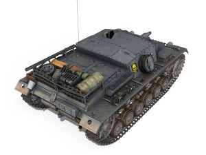 stug iii ausf d stug abt 192 3D Model