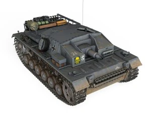 stug iii ausf d stug abt 192 3D Model