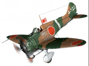 mitsubishi a5m2 type96 claude 3D Model