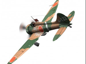 mitsubishi a5m2 type96 claude 3D Model
