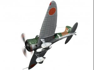 mitsubishi a5m2 type96 claude 3D Model