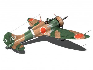 mitsubishi a5m2 type96 claude 3D Model