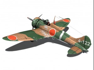 mitsubishi a5m2 type96 claude 3D Model