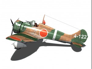 mitsubishi a5m2 type96 claude 3D Model