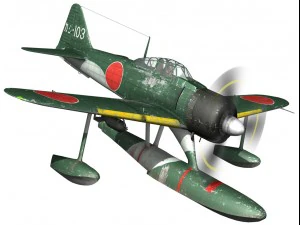 nakajima a6m2n rufe 3D Model
