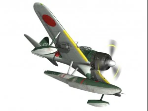 nakajima a6m2n rufe 3D Model