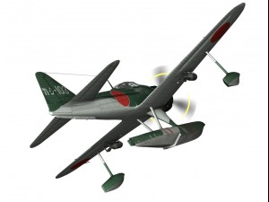 nakajima a6m2n rufe Modelo 3D