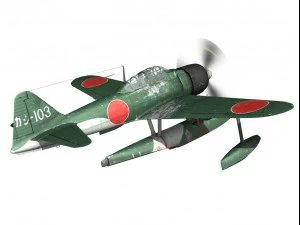 nakajima a6m2n rufe 3D Model