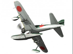 nakajima a6m2n rufe Modelo 3D