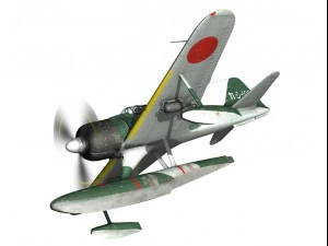 nakajima a6m2n rufe 3D Model