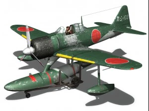 nakajima a6m2n rufe 3D Model