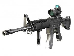 colt m4a1 sopmod acog Modello 3D
