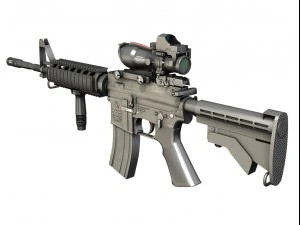 colt m4a1 sopmod acog Modello 3D