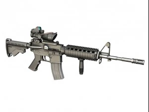 colt m4a1 sopmod acog Modello 3D