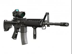 colt m4a1 sopmod acog Modello 3D