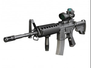colt m4a1 sopmod acog 3D Модель