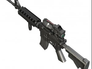 colt m4a1 sopmod acog Modello 3D
