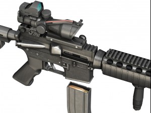 colt m4a1 sopmod acog 3D Модель