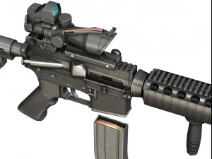colt m4a1 sopmod acog Modello 3D
