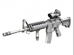 colt m4a1 sopmod acog Modello 3D